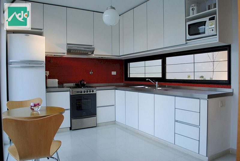 Kiểu tủ bếp chữ L cho những căn bếp có diện tích hẹp