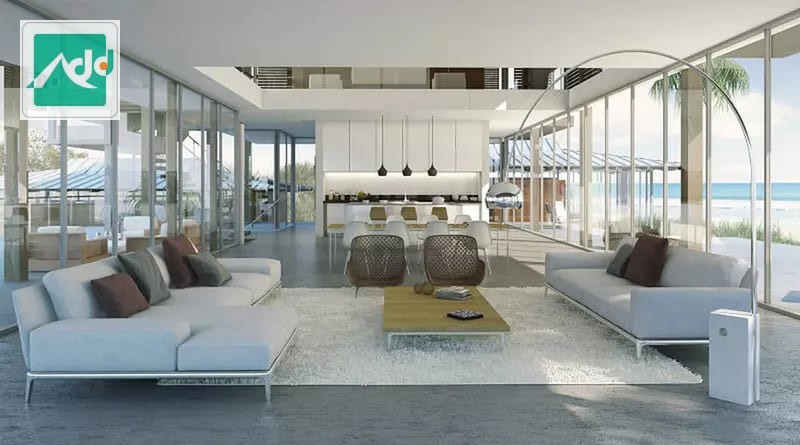 Thiết kế phòng khách không gian mở nhiều ánh sáng, rộng rãi và thông thoáng