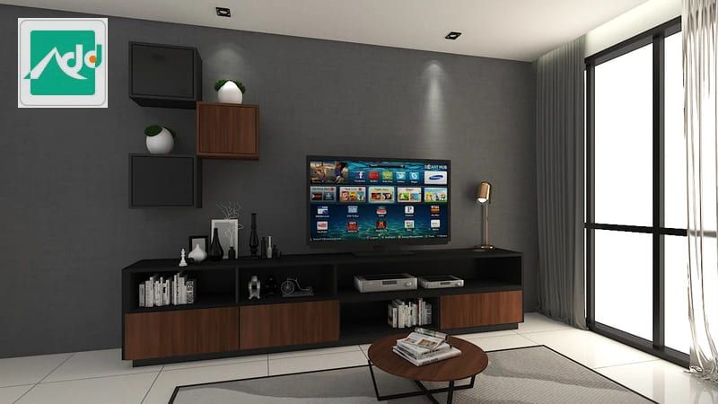 Tủ tivi hiện đại và bắt mắt cho phòng khách chung cư