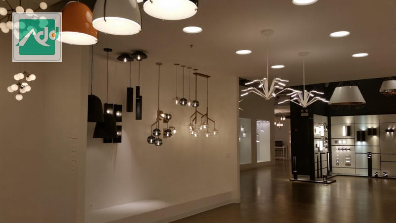 Thiết kế showroom đèn trang trí điện máy - công nghệ