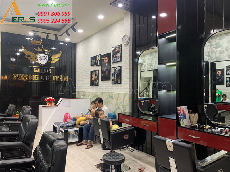 Thi công salon tóc Phong Nguyễn quận Gò Vấp
