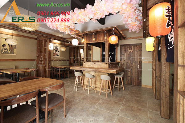 Thiết kế nội thất nhà hàng Nhật Bản