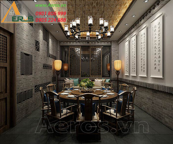 Thiết kế thi công nhà hàng Trung Hoa Fu Shing tại quận 3, TP.HCM