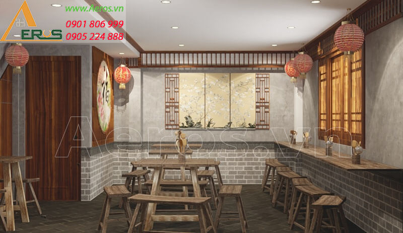 thiết kế thi công Nhà hàng ẩm thực Trung Hoa