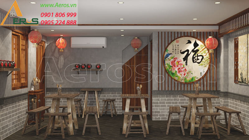 thiết kế thi công Nhà hàng ẩm thực Trung Hoa