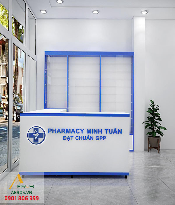 Thiết kế nhà thuốc Minh Tuấn tại Quận Tân Bình TP. HCM