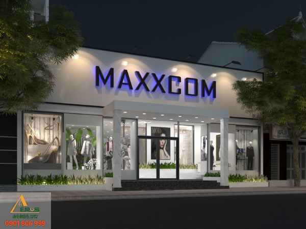 Thiết kế nội thất trung tâm thời trang Maxxcom Bình Dương