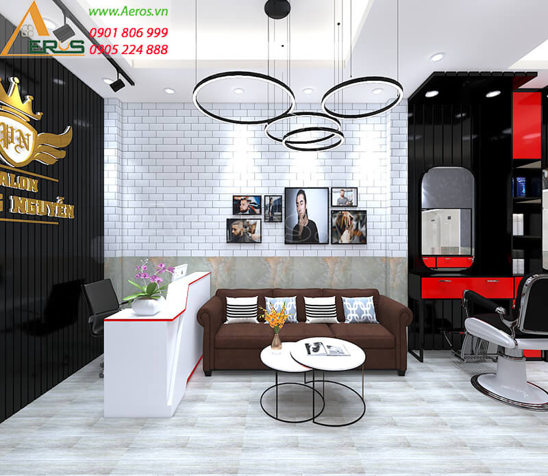 Thiết kế salon tóc Phong Nguyễn