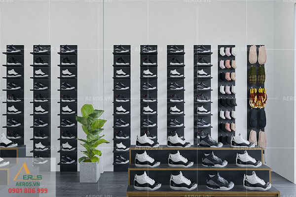Thiết kế nội thất shop giày Hải tại Thủ Dầu Một, Bình Dương