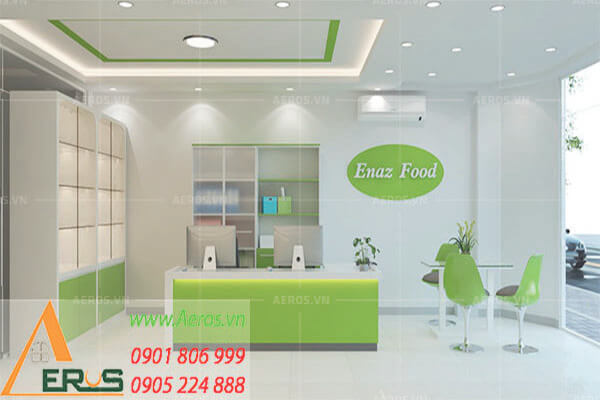 Thiết kế cửa hàng thực phẩm chức năng Enaz Food tại Quận Phú Nhận TPHCM