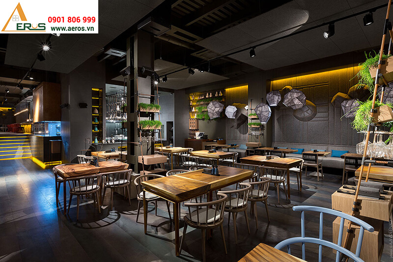 Thiết kế thi công nội thất nhà hàng của anh Huy tại quận Phú Nhuận, TP.HCM