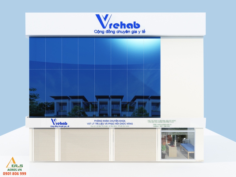 Thiết kế phòng khám Vrehab của anh Thanh tại Tân Bình