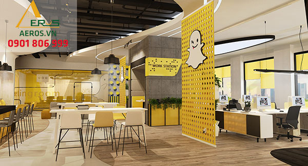 Thiết kế văn phòng công ty Snapchat tại Quận 1 TP. HCM